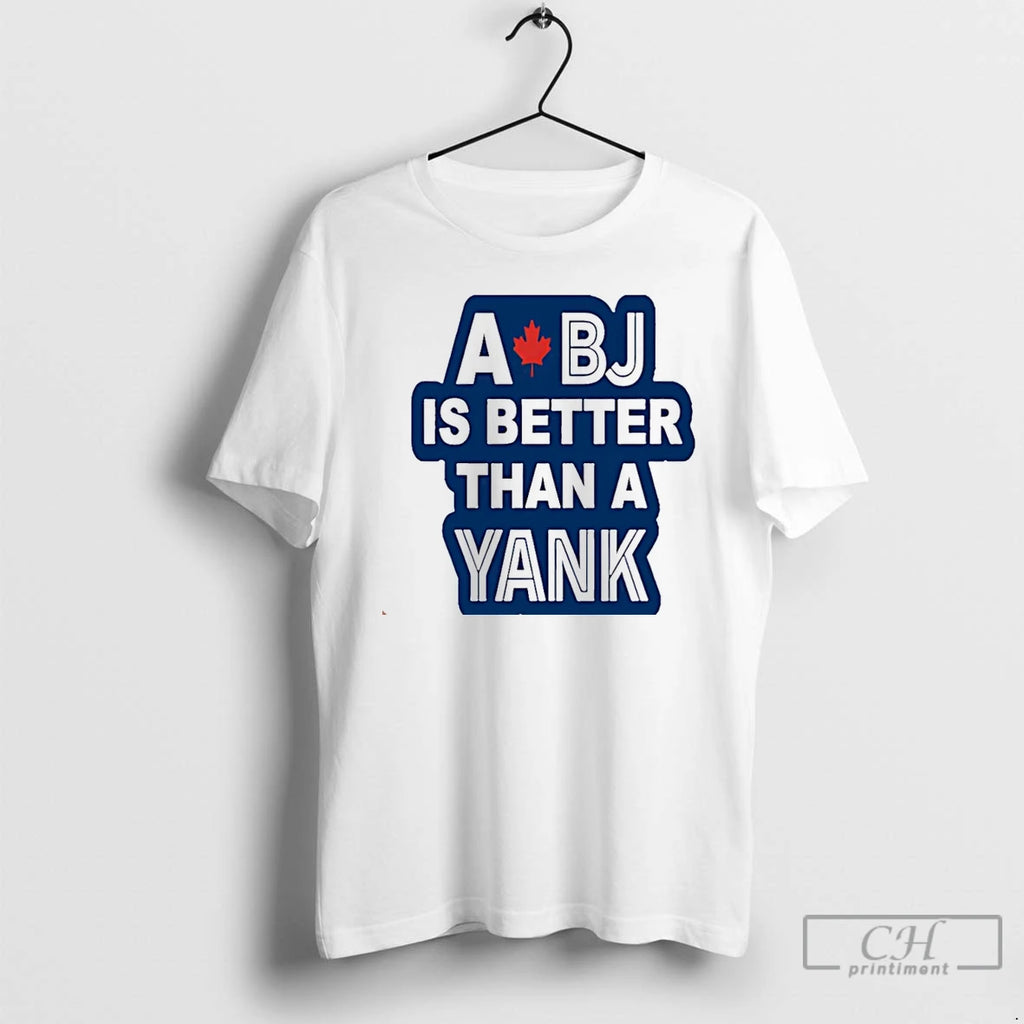 Classic A Bj Is Better Than A Yank Toronto Blue Jays Christmas T Shirts Hoodie Sweatshirt | PurePodTees.com