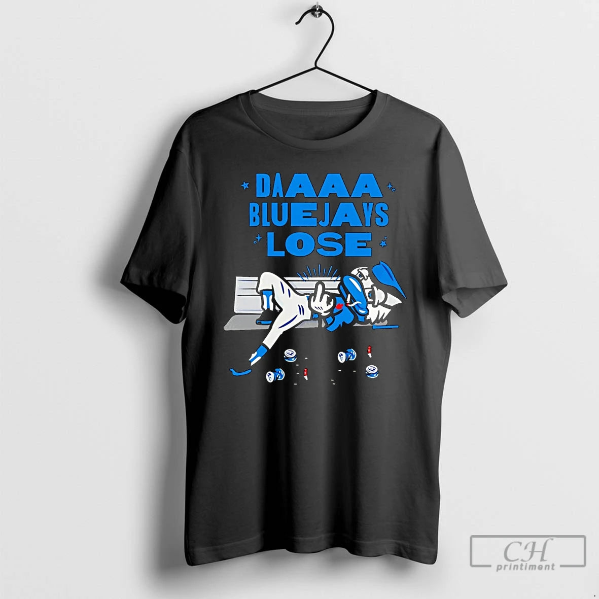 Classic Ace Toronto Blue Jays Mascot Middle Finger Daaaa Blue Jays Lose Christmas T Shirts