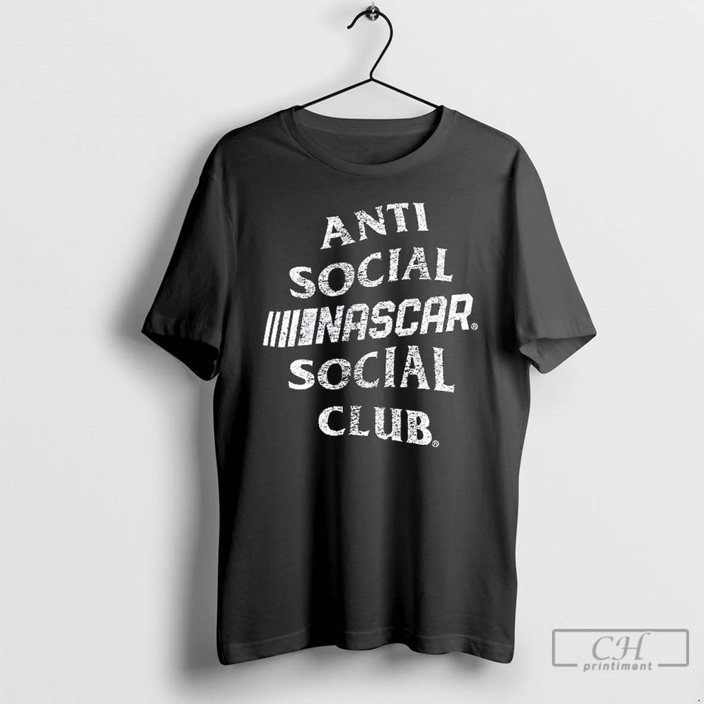 Classic Assc X Nascar Speed Full Anti Social Social Club Logo T Shirts Hoodie Sweatshirt | PurePodTees.com