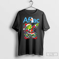Classic Aflac Logo X Grinch Dabbing Light Christmas T Shirts