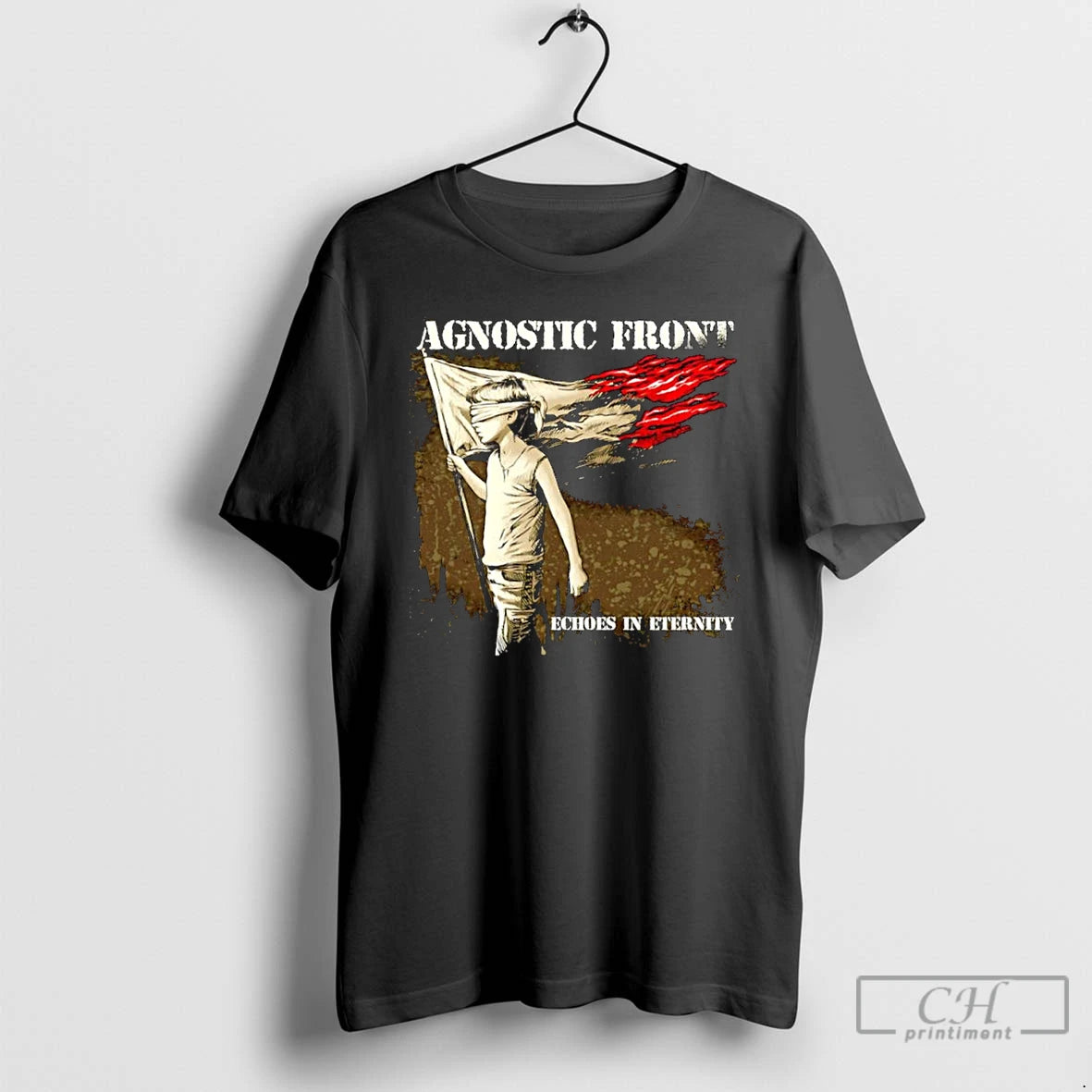 Classic Agnostic Front Echoes In Eternity Way Of War Graphic T Shirts Hoodie Sweatshirt | PurePodTees.com