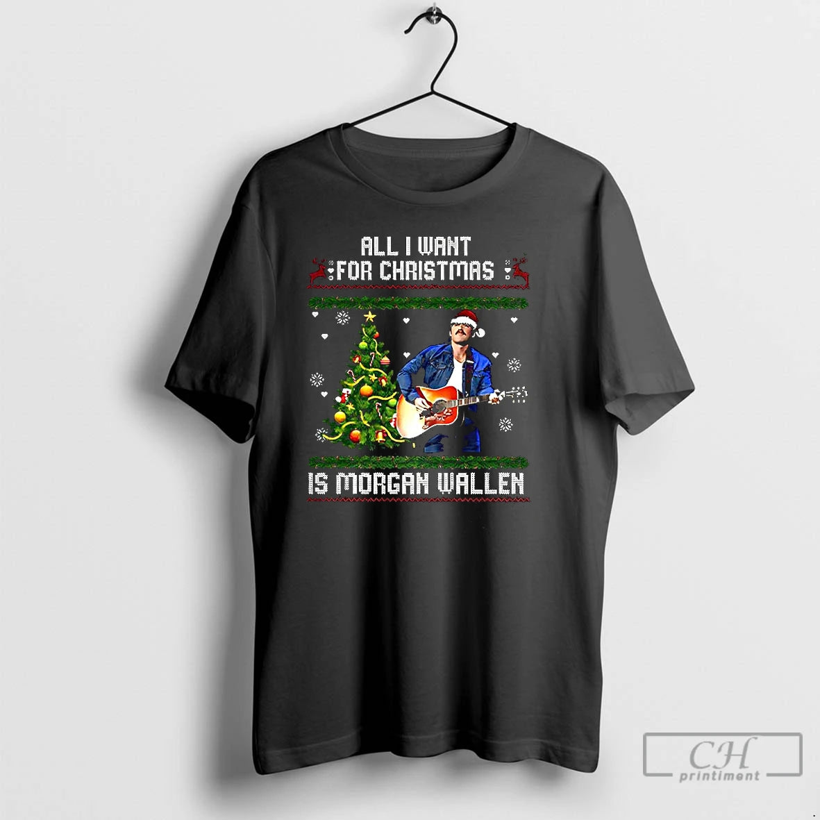 Classic All I Want For Christmas Is Morgan Country Music T Shirts Hoodie Sweatshirt | PurePodTees.com