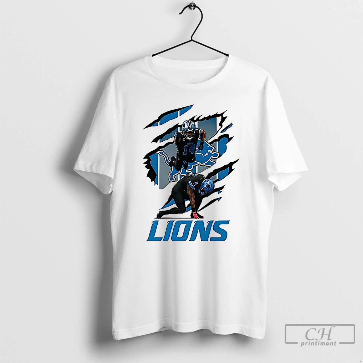 Classic Amon Ra St Brown And Jahmyr Gibbs Detroit Lions Football Celebration Scratch T Shirts