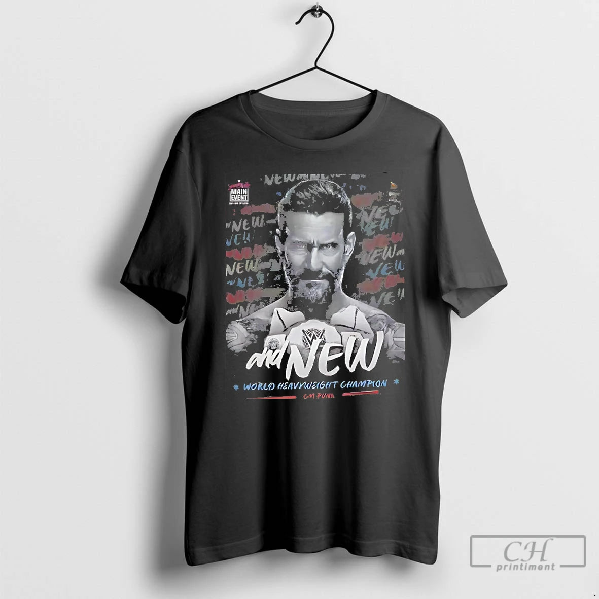 Classic And New World Heavyweight Champion Cm Punk Graphic Christmas T Shirts Hoodie Sweatshirt | PurePodTees.com