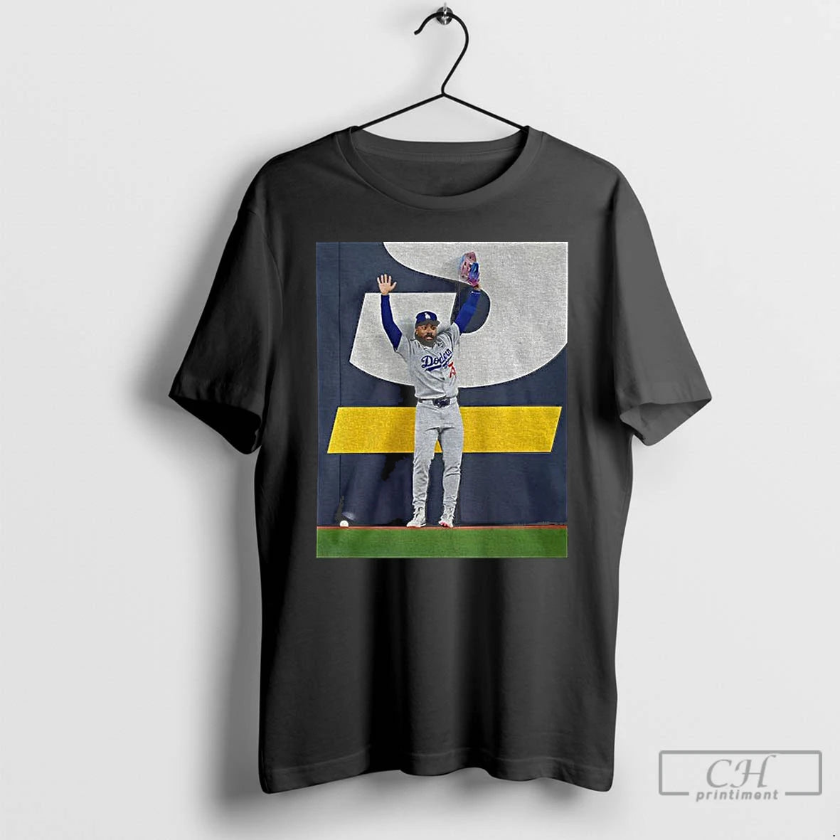 Classic Andy Pages Catch Los Angeles Dodgers World Series Game 7 Saving Photo T Shirts Hoodie Sweatshirt | PurePodTees.com