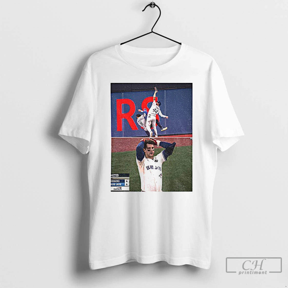 Classic Andy Pages Catch Over Kike Hernandez Crazy Catch To Save The World Series Shirt Hoodie Sweatshirt | PurePodTees.com