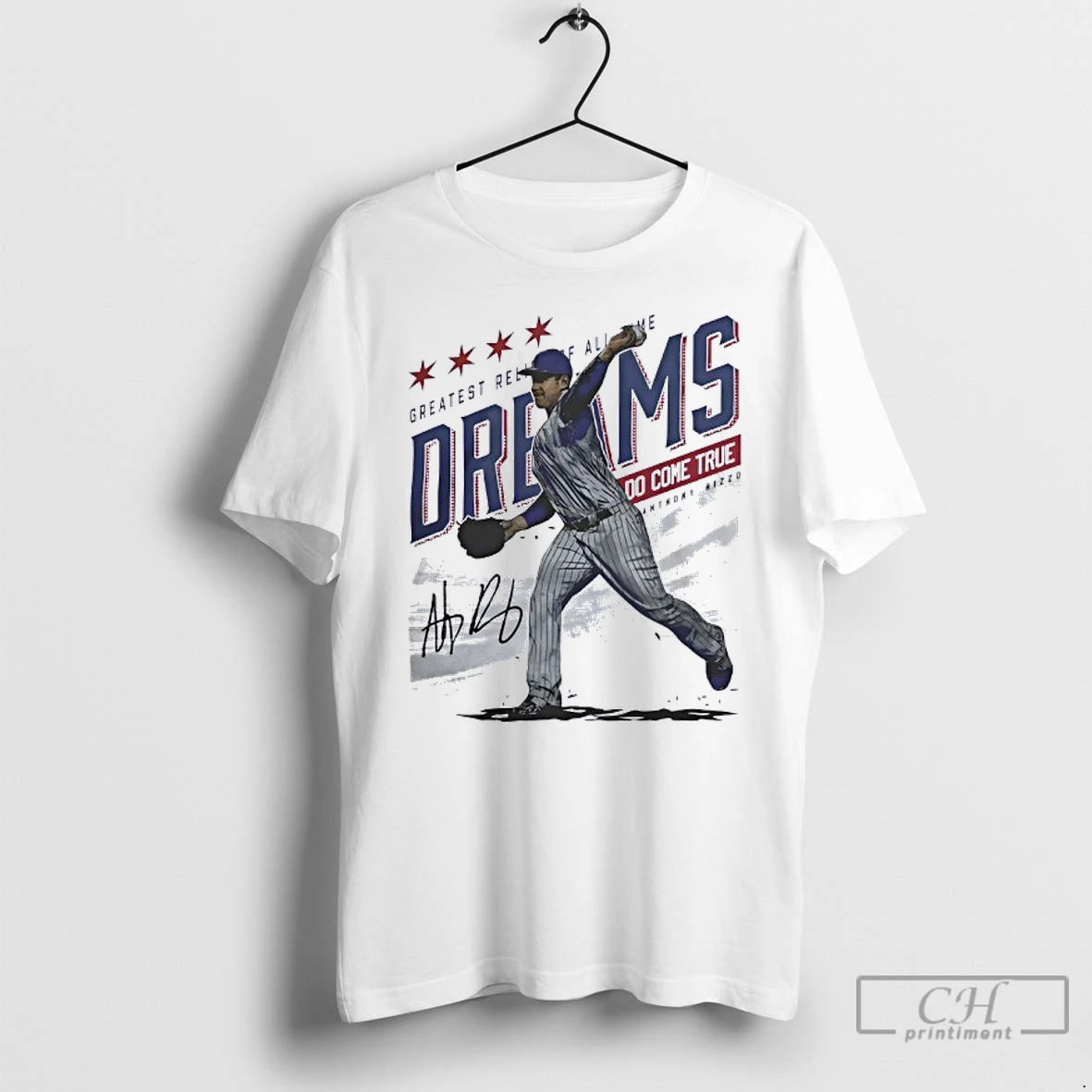 Classic Anthony Rizzo Chicago C Pitching Do Come True Debut Mlb T Shirts Hoodie Sweatshirt | PurePodTees.com