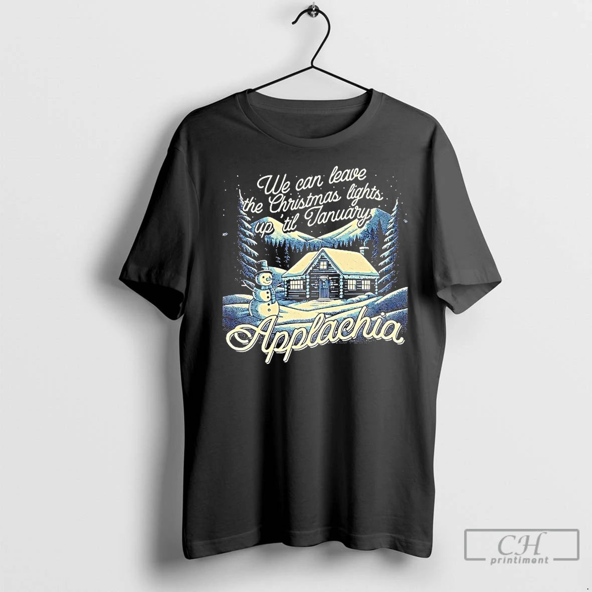 Classic Appalachia We Can Leave The Christmas Lights Up Til January Shirt Hoodie Sweatshirt | PurePodTees.com
