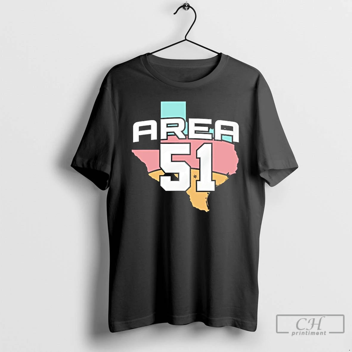 Classic Area 51 Texas Map T Shirts