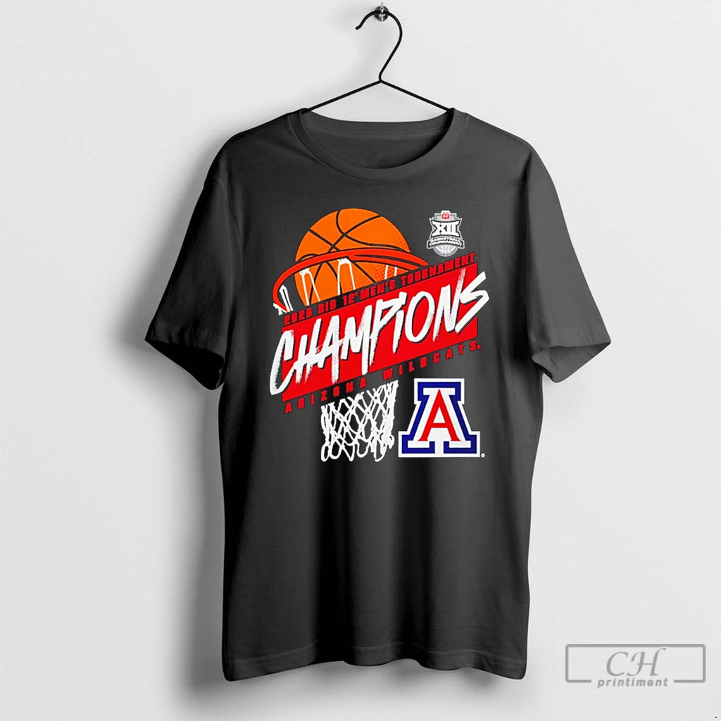 Classic Arizona Wildcats 2026 Big 12 Mens Basketball Tournament Champions