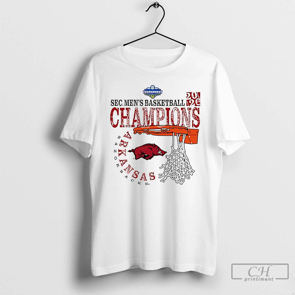 Classic Arkansas Razorbacks 2026 Sec Mens Basketball Tournament Champions Cut Nets