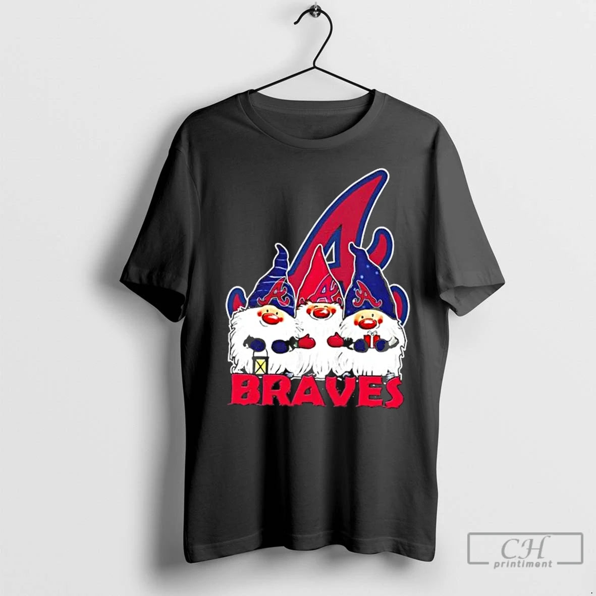 Classic Atlanta Braves X Gnomes Xmas Christmas Shirt Hoodie Sweatshirt | PurePodTees.com