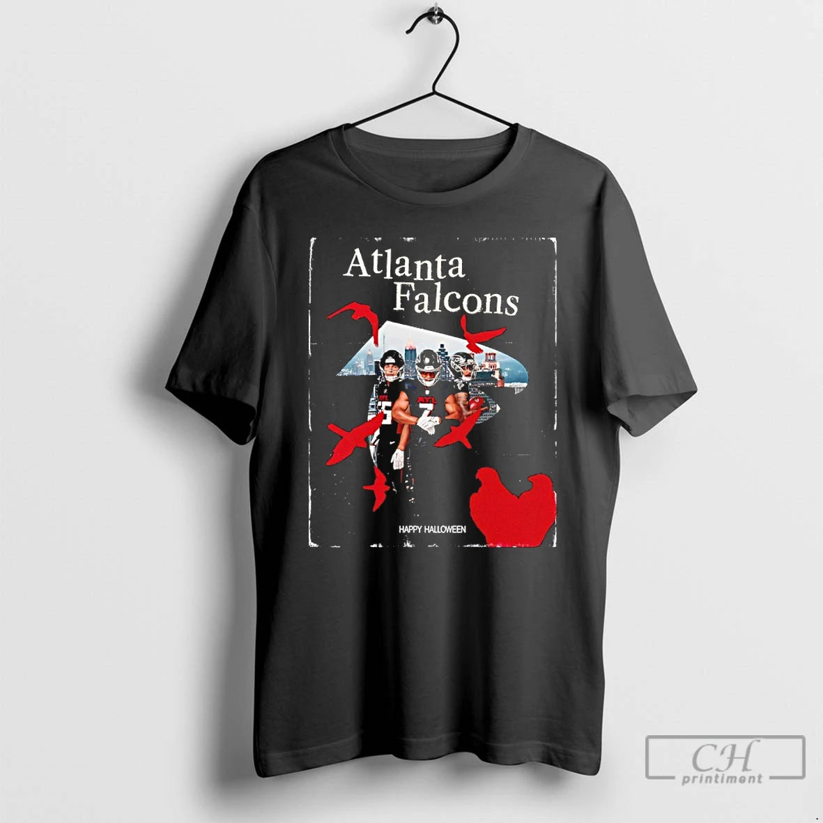 Classic Atlanta Falcons Happy Halloween 2025 T Shirts Hoodie Sweatshirt | PurePodTees.com