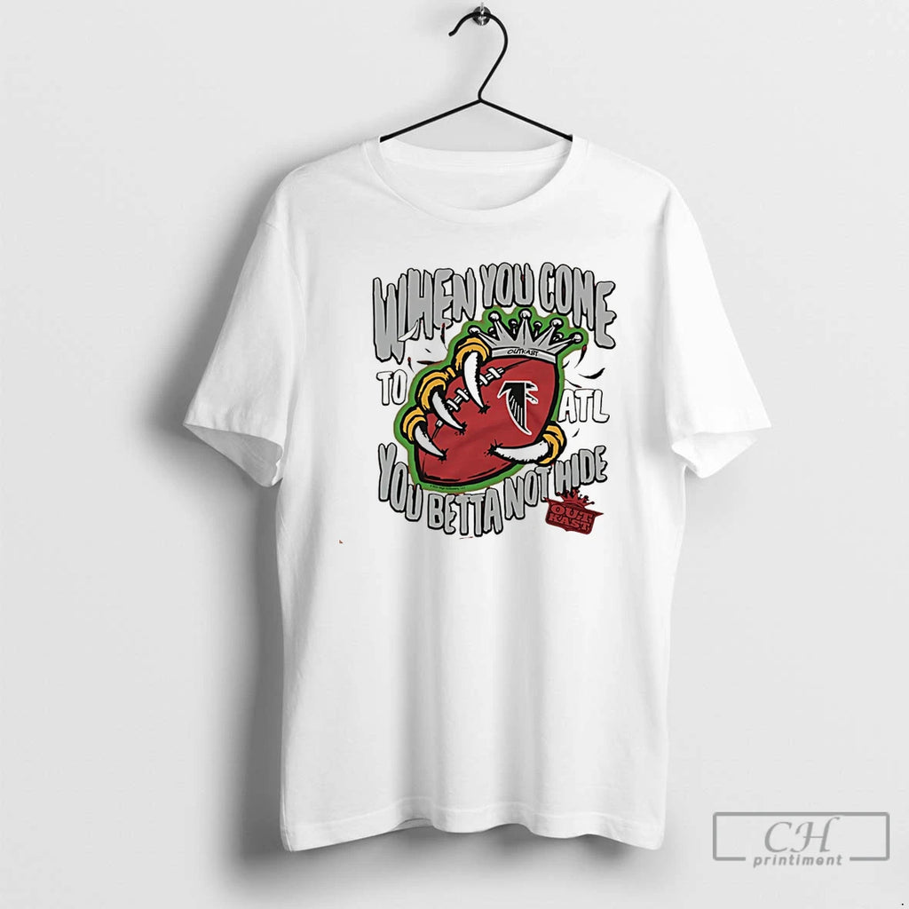 Classic Atlanta Falcons X Outkast When You Come You Better Not Hide Christmas T Shirts Hoodie Sweatshirt | PurePodTees.com