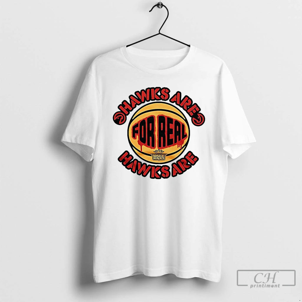 Classic Atlanta Hawks Basketball Hawks Are For Real Logo T Shirts Hoodie Sweatshirt | PurePodTees.com