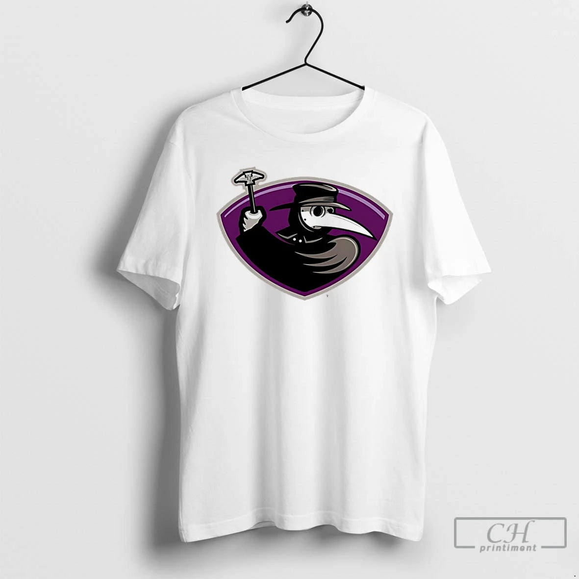 Classic Atlanta Thrashers X Plague Doctor Costume Halloween Logo T Shirts Hoodie Sweatshirt | PurePodTees.com