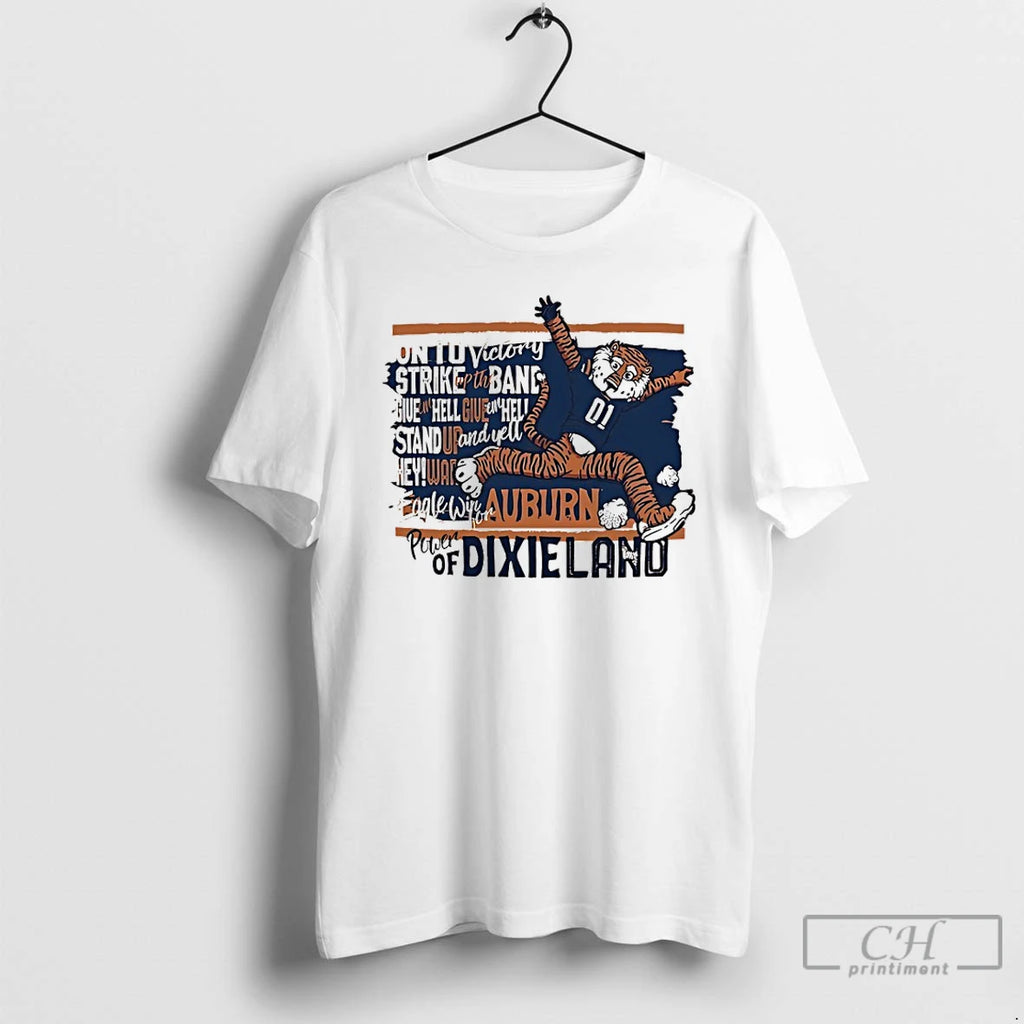 Classic Auburn Tigers On To Victory Strike Up The Bang Power Of Dixieland T Shirts Hoodie Sweatshirt | PurePodTees.com