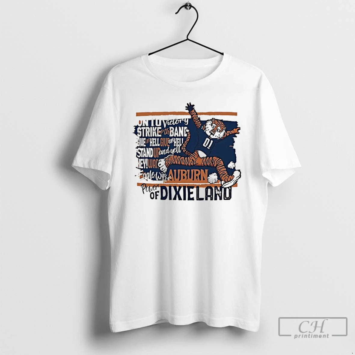 Classic Auburn Tigers On To Victory Strike Up The Bang Power Of Dixieland T Shirts Hoodie Sweatshirt | PurePodTees.com