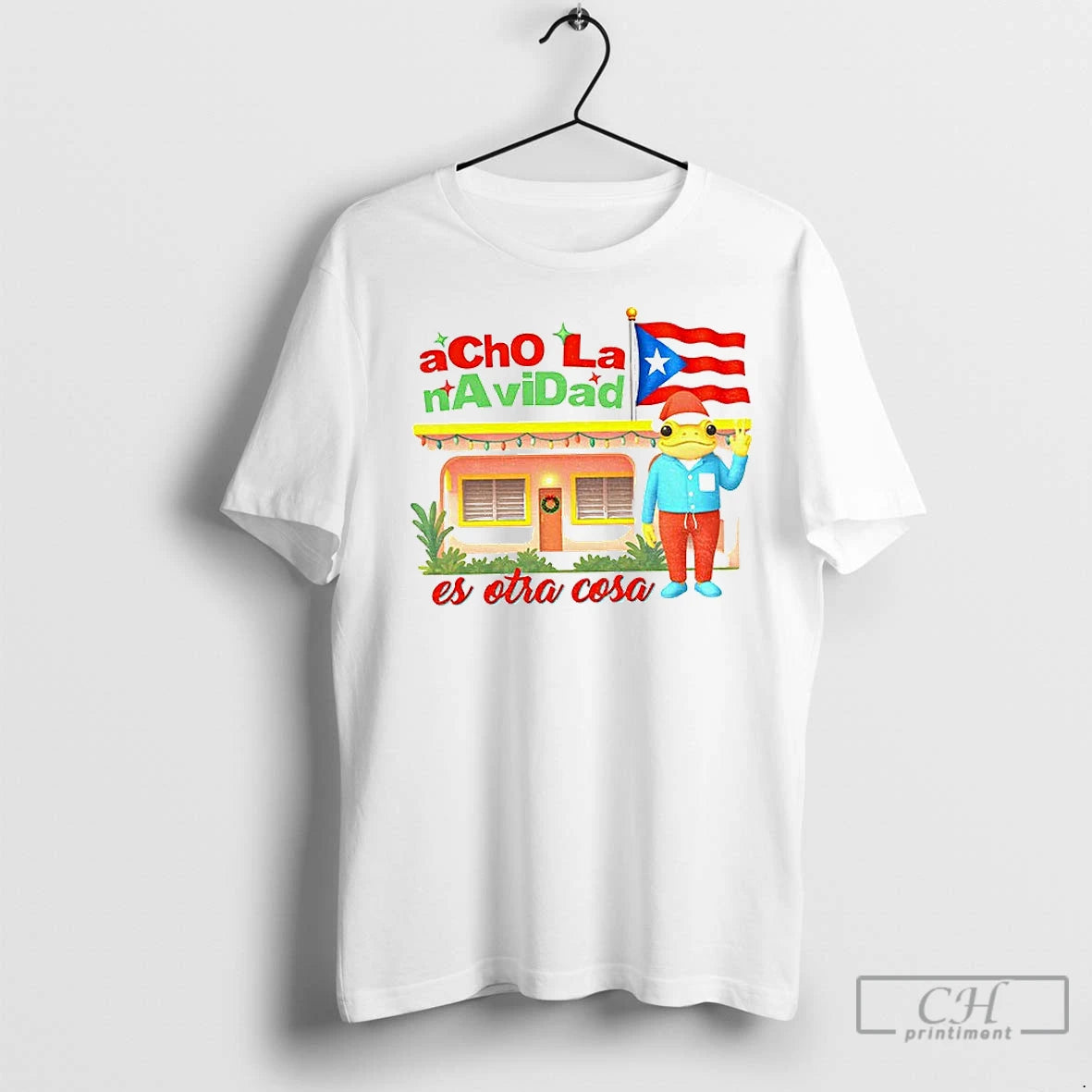 Classic Bad Bunny Acho La Navidad En Pr Es Otra Cosa Puerto Rican Merry Christmas Shirt Hoodie Sweatshirt | PurePodTees.com
