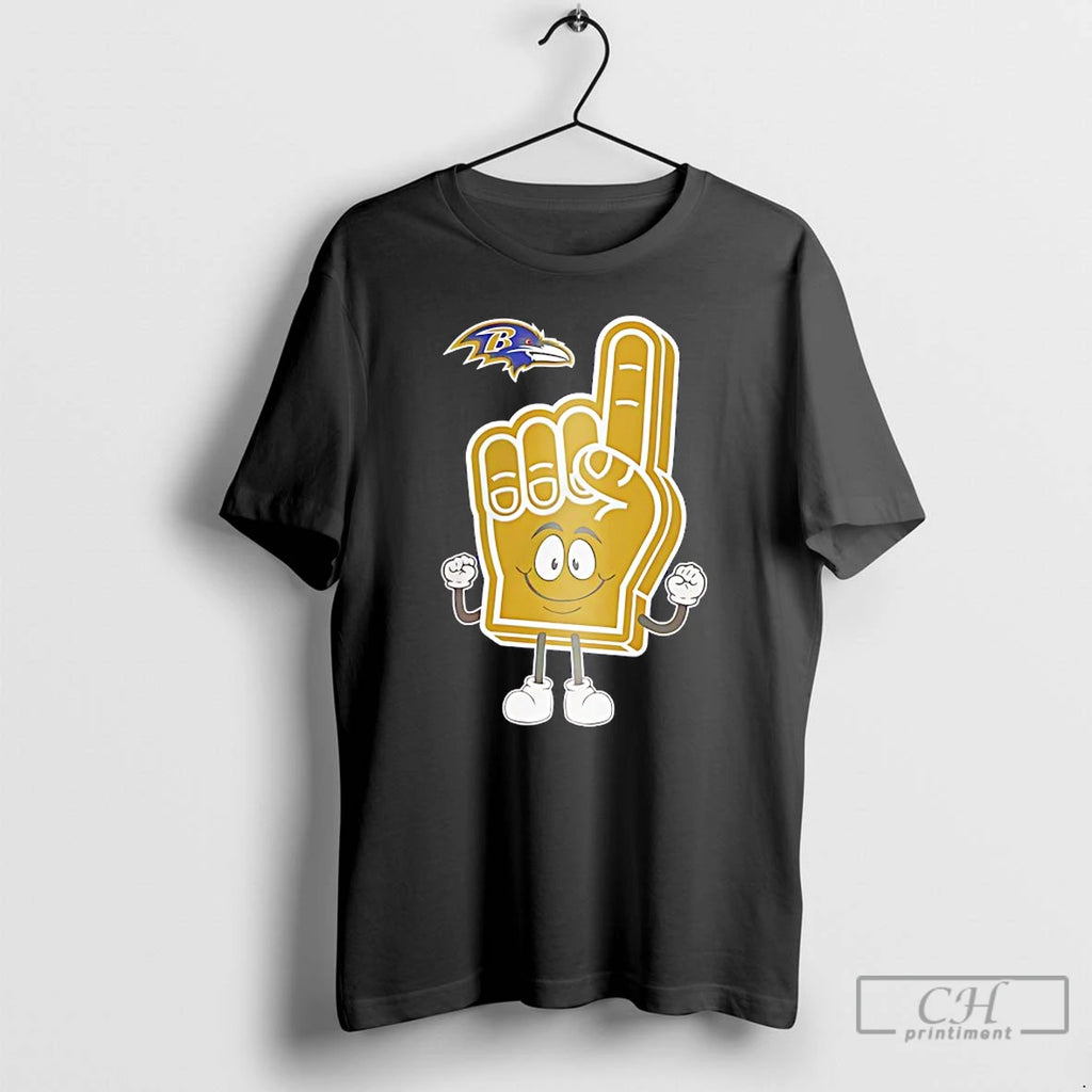 Classic Baltimore Ravens Finger Shirt Hoodie Sweatshirt | PurePodTees.com