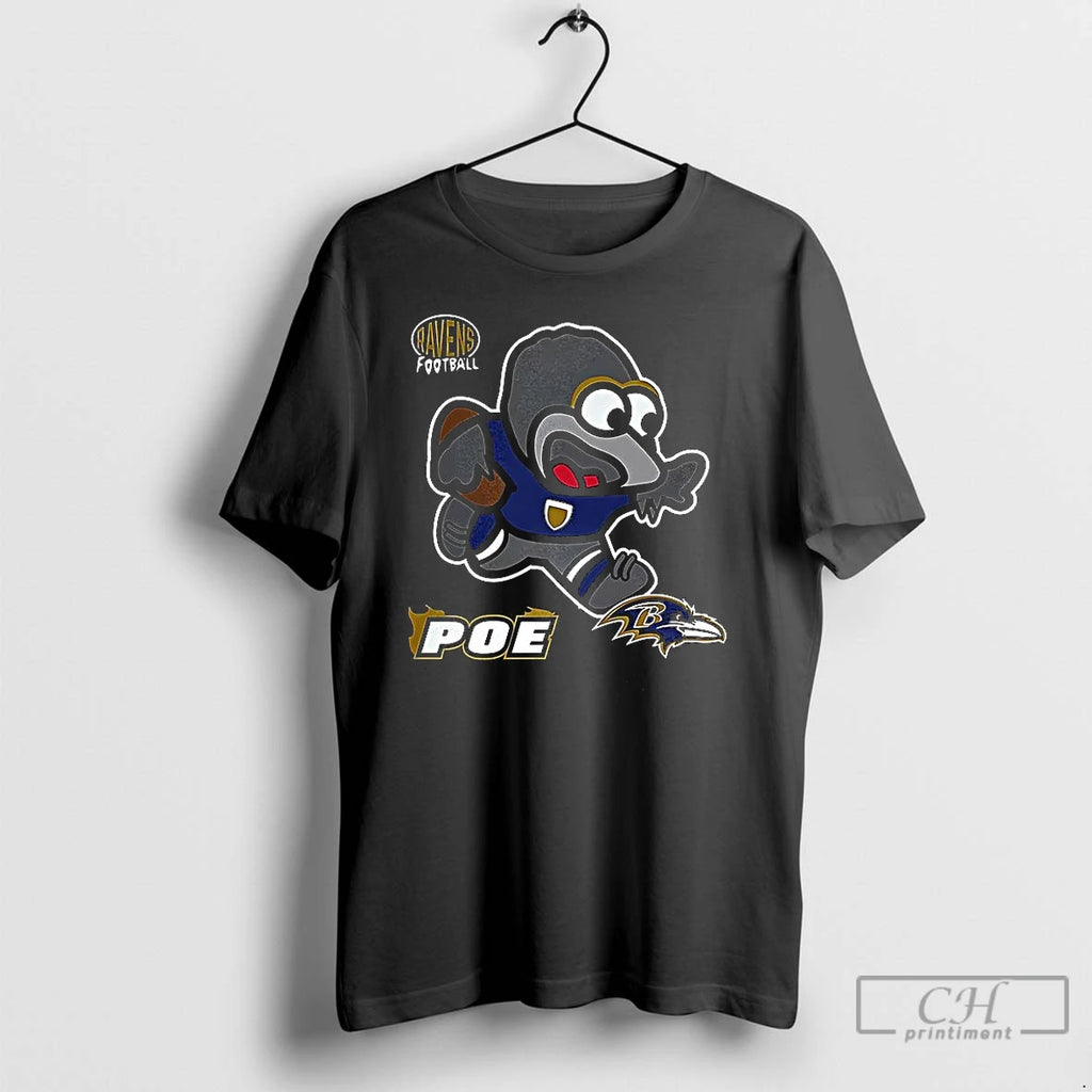 Classic Baltimore Ravens Football Poe Infant Mascot T Shirts Hoodie Sweatshirt | PurePodTees.com