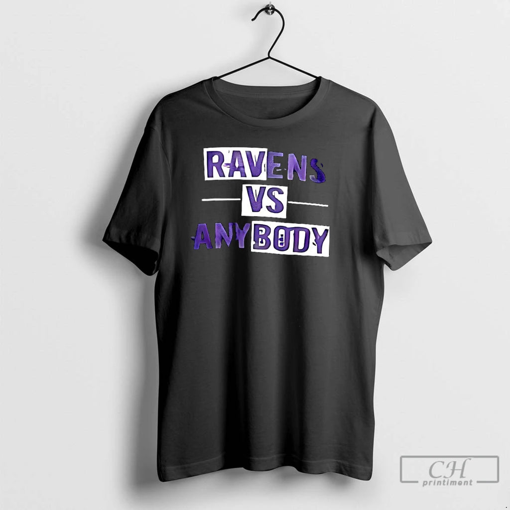 Classic Baltimore Ravens Vs Anybody Shirt Hoodie Sweatshirt | PurePodTees.com