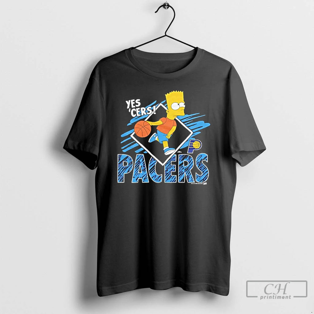 Classic Bart Simpson Yes Cers X Indiana Pacers Basketball Shirt Hoodie Sweatshirt | PurePodTees.com