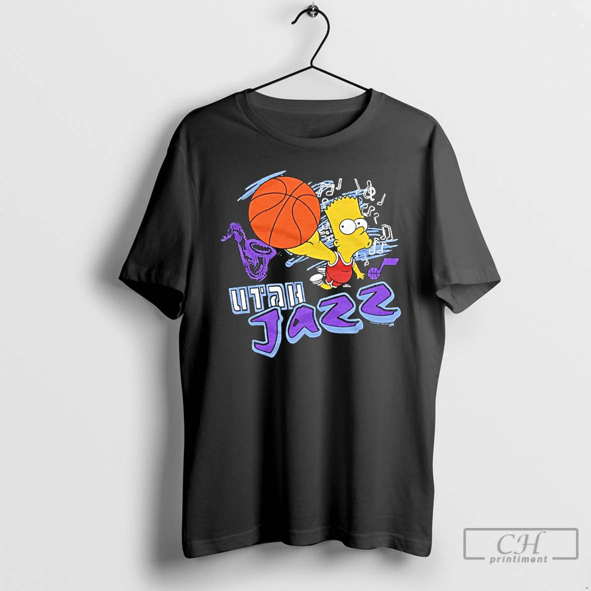 Classic Bart Simpson X Utah Jazz Basketball Shirt Hoodie Sweatshirt | PurePodTees.com