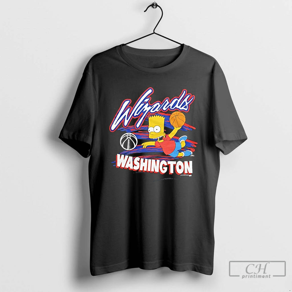 Classic Bart Simpson X Washington Wizards Basketball Shirt Hoodie Sweatshirt | PurePodTees.com