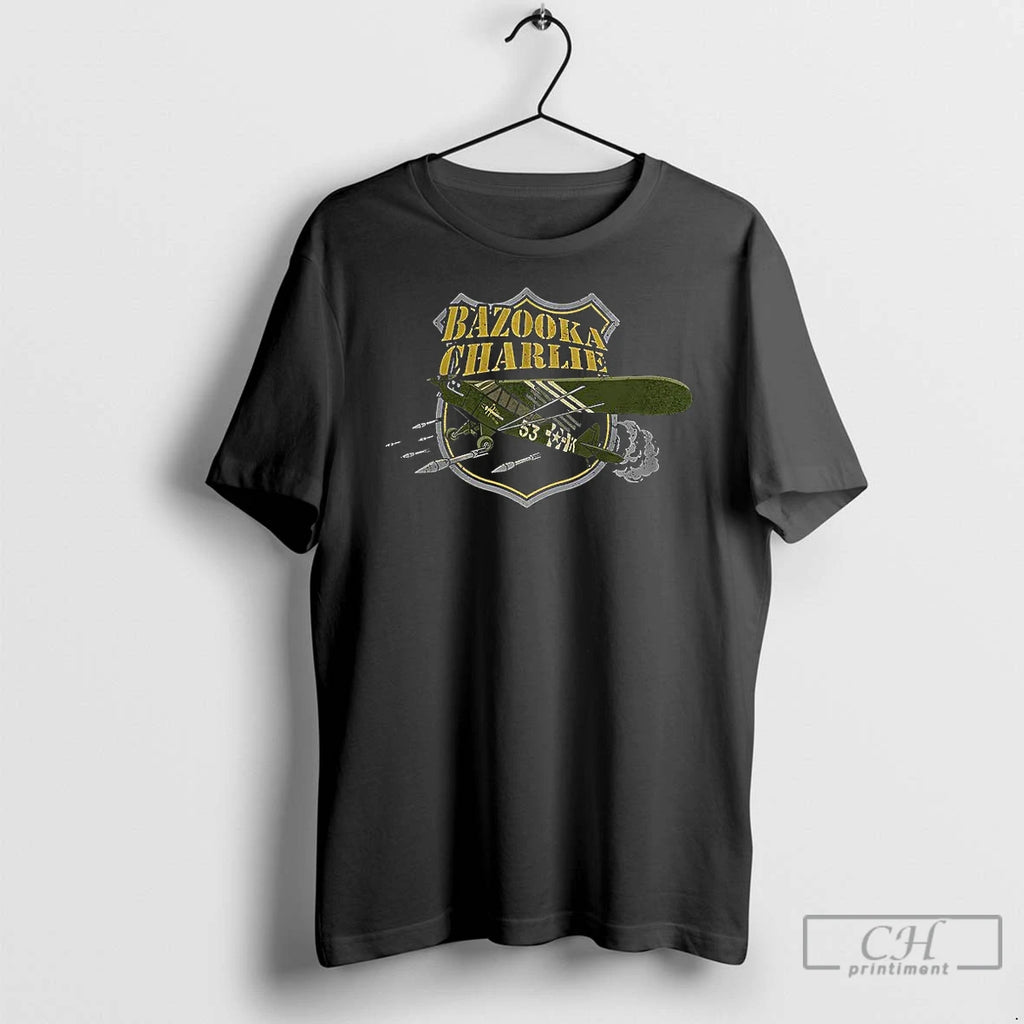 Classic Bazooka Charlie Piper J 3 Cub Aircraft Shield Shirt Hoodie Sweatshirt | PurePodTees.com
