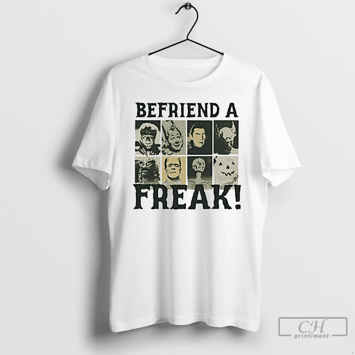 Classic Befriend A Freak Halloween Ornaments T Shirts Hoodie Sweatshirt | PurePodTees.com