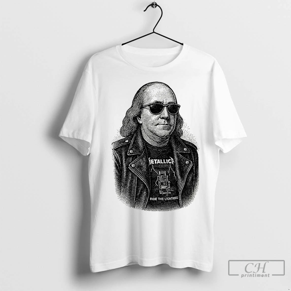 Classic Ben Franklin Ride The Lightning Shirt Hoodie Sweatshirt | PurePodTees.com