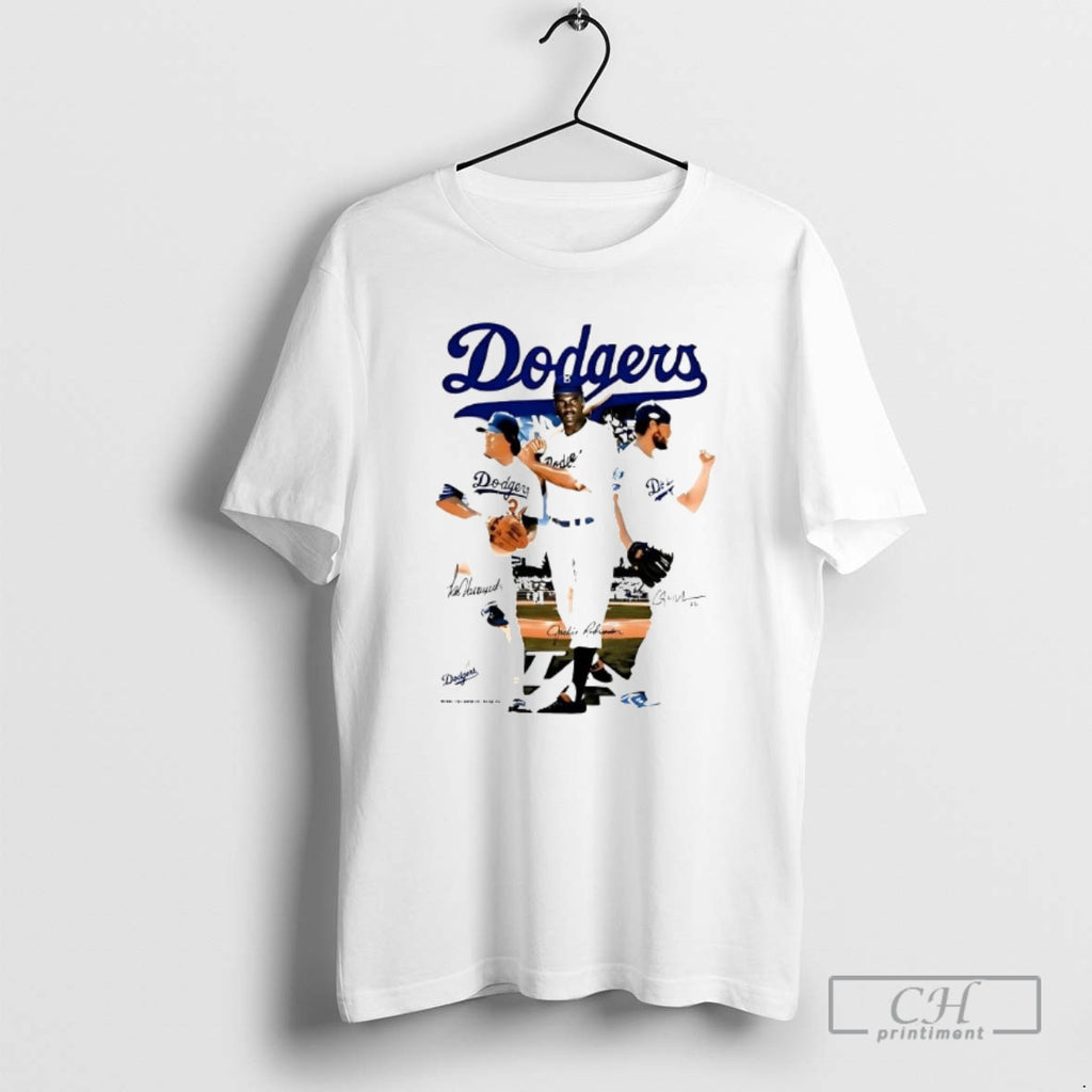 Classic Best Los Angeles Dodgers Think Blue Signatures Shirt Sweater