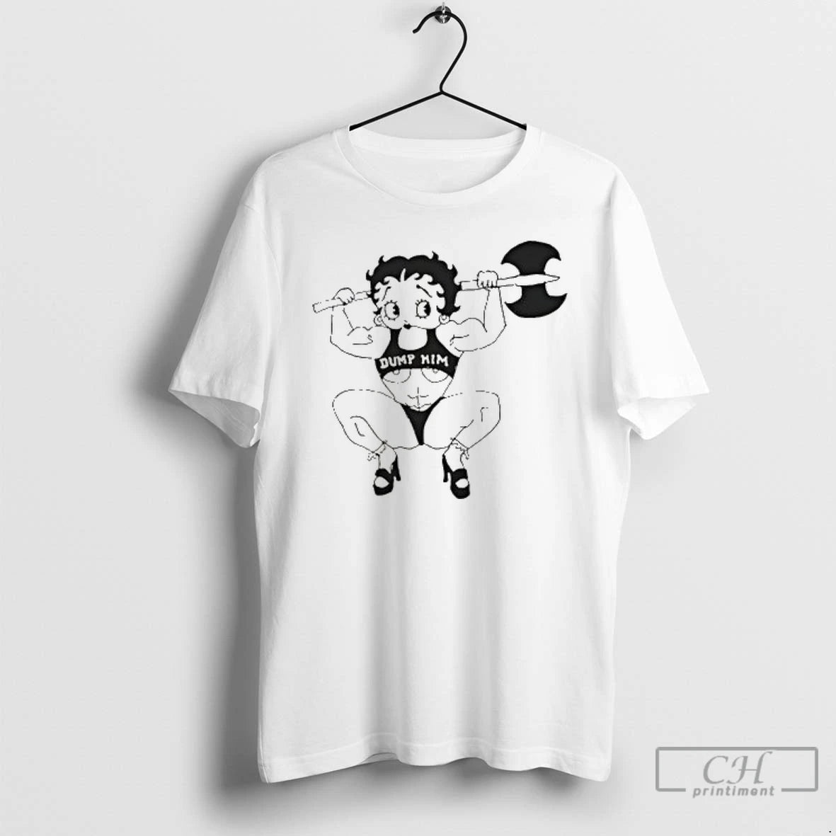 Classic Betty Boop Dump Him T Shirts Hoodie Sweatshirt | PurePodTees.com