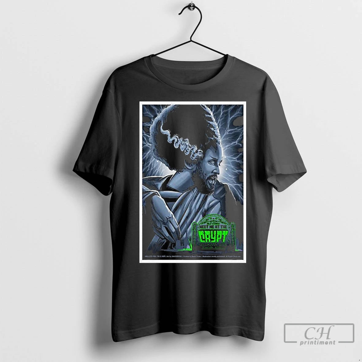 Classic Billy Strings Meet Me At The Crypt Halloween Baltimore 2025 Long Sleve Shirt Hoodie Sweatshirt | PurePodTees.com