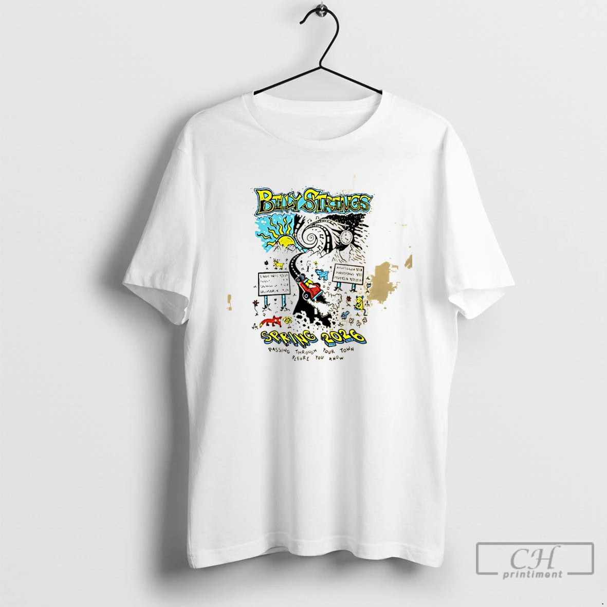 Classic Billy Strings Spring Tour 2026 Highway Hypnosis Passing Through Your Town T Shirts Sweater