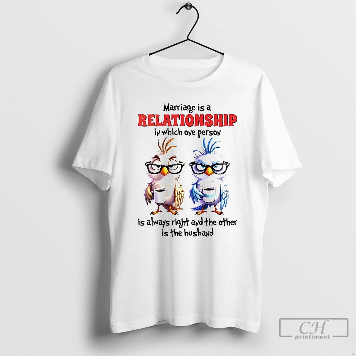Classic Bird Marriage Is A Relationship In Which One Person T Shirts Hoodie Sweatshirt | PurePodTees.com