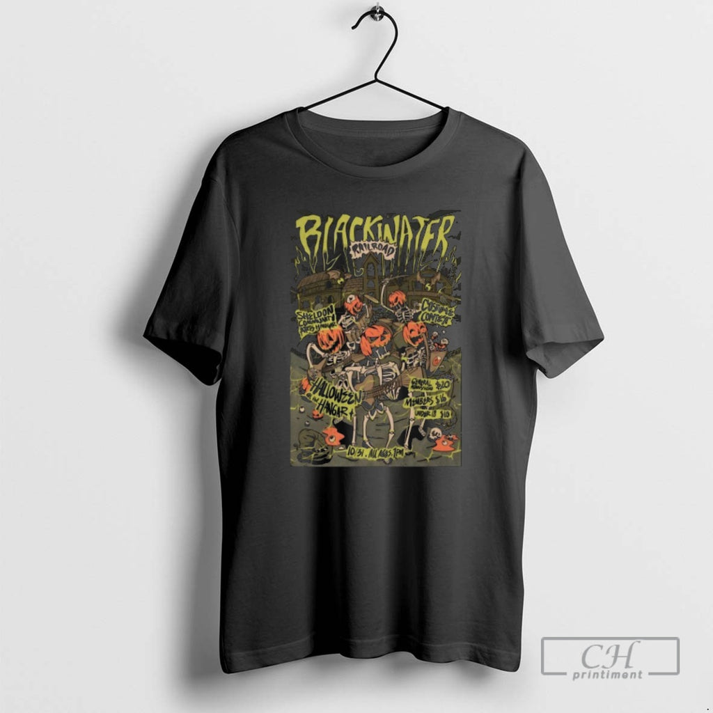 Classic Blackwater Railroad Co Sheldon Community Arts Hangar On Oct 31 2025 Skeletons Shirt Sweater