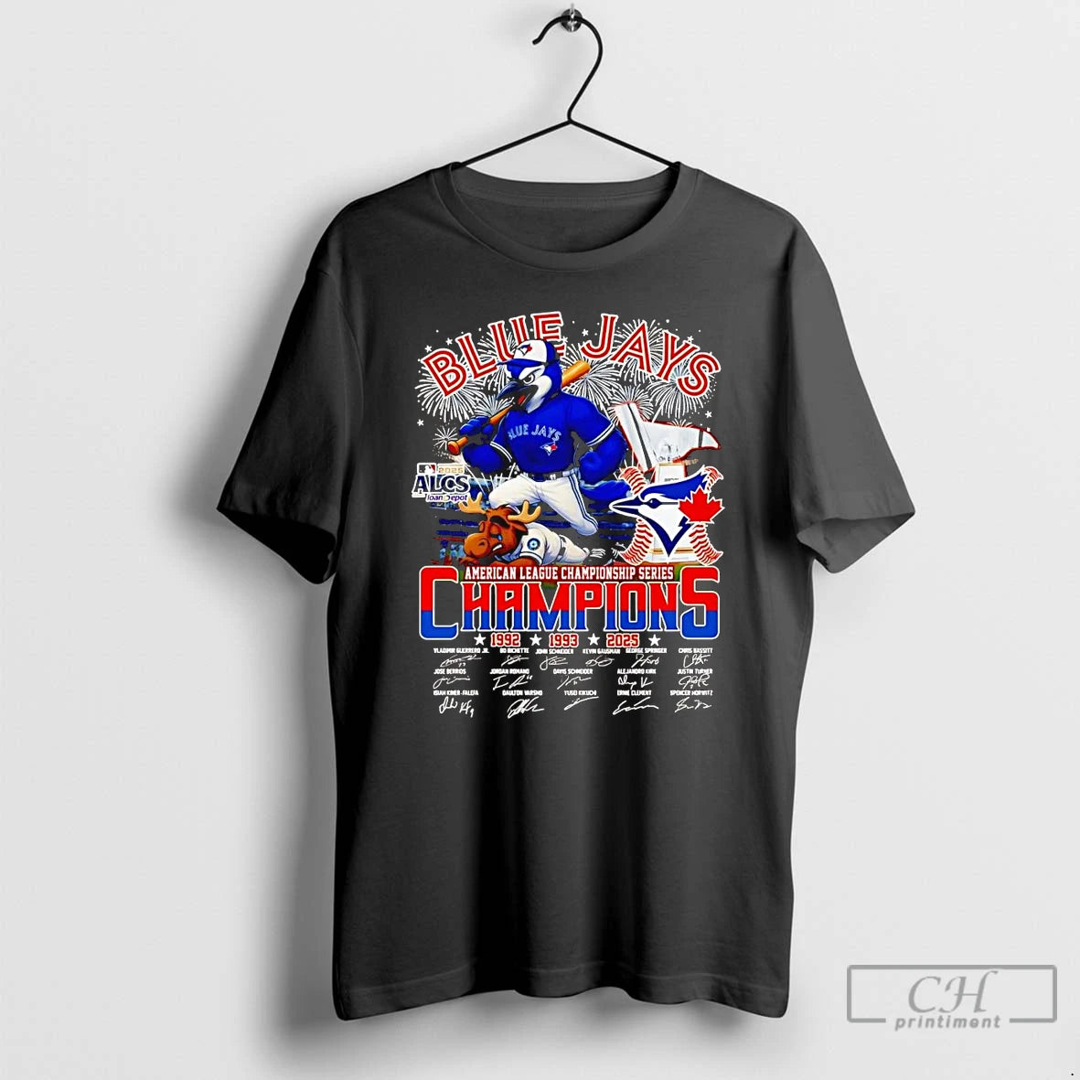 Classic Blue Jays 2025 Al Championship Series Champions T Shirts Hoodie Sweatshirt | PurePodTees.com