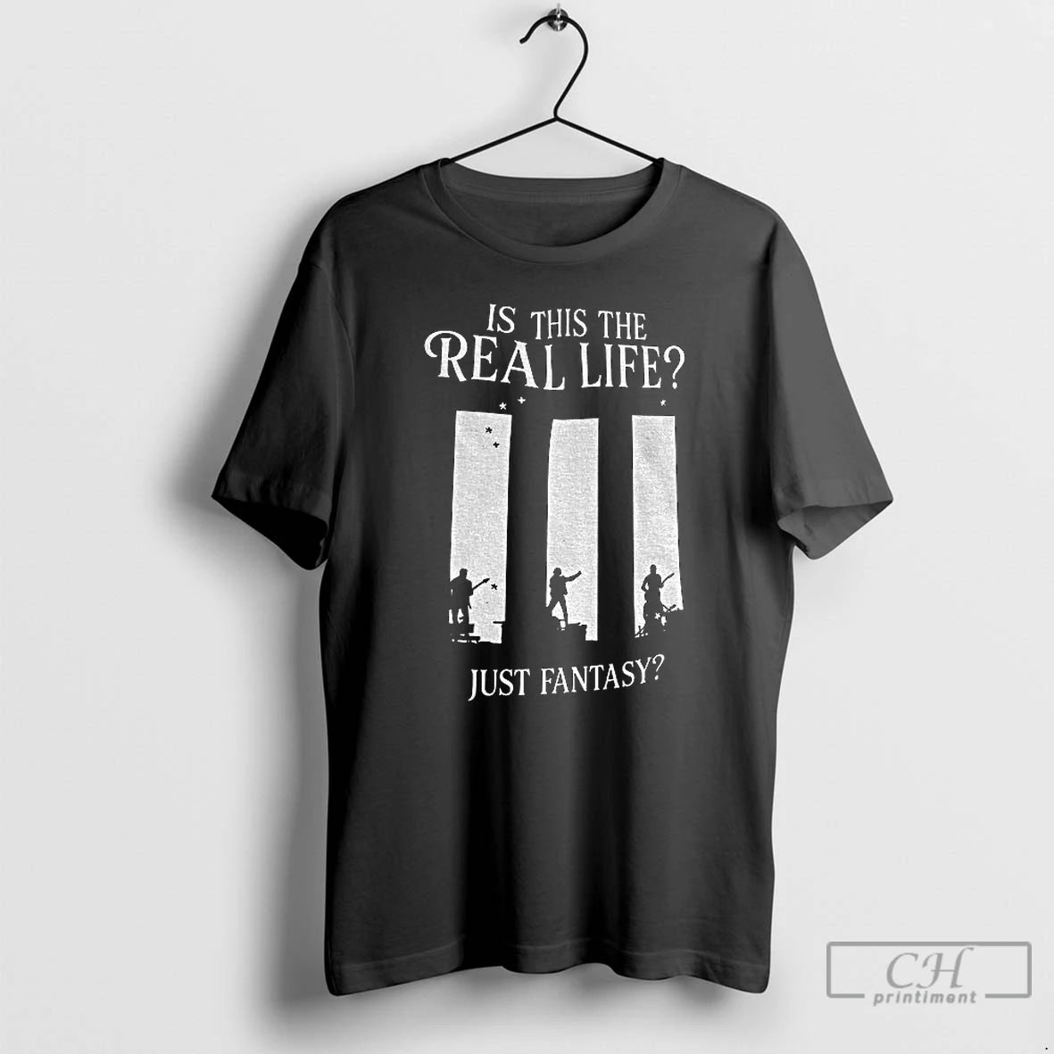 Classic Bohemian Rhapsody Is This Real Life Just Fantasy T Shirts Hoodie Sweatshirt | PurePodTees.com