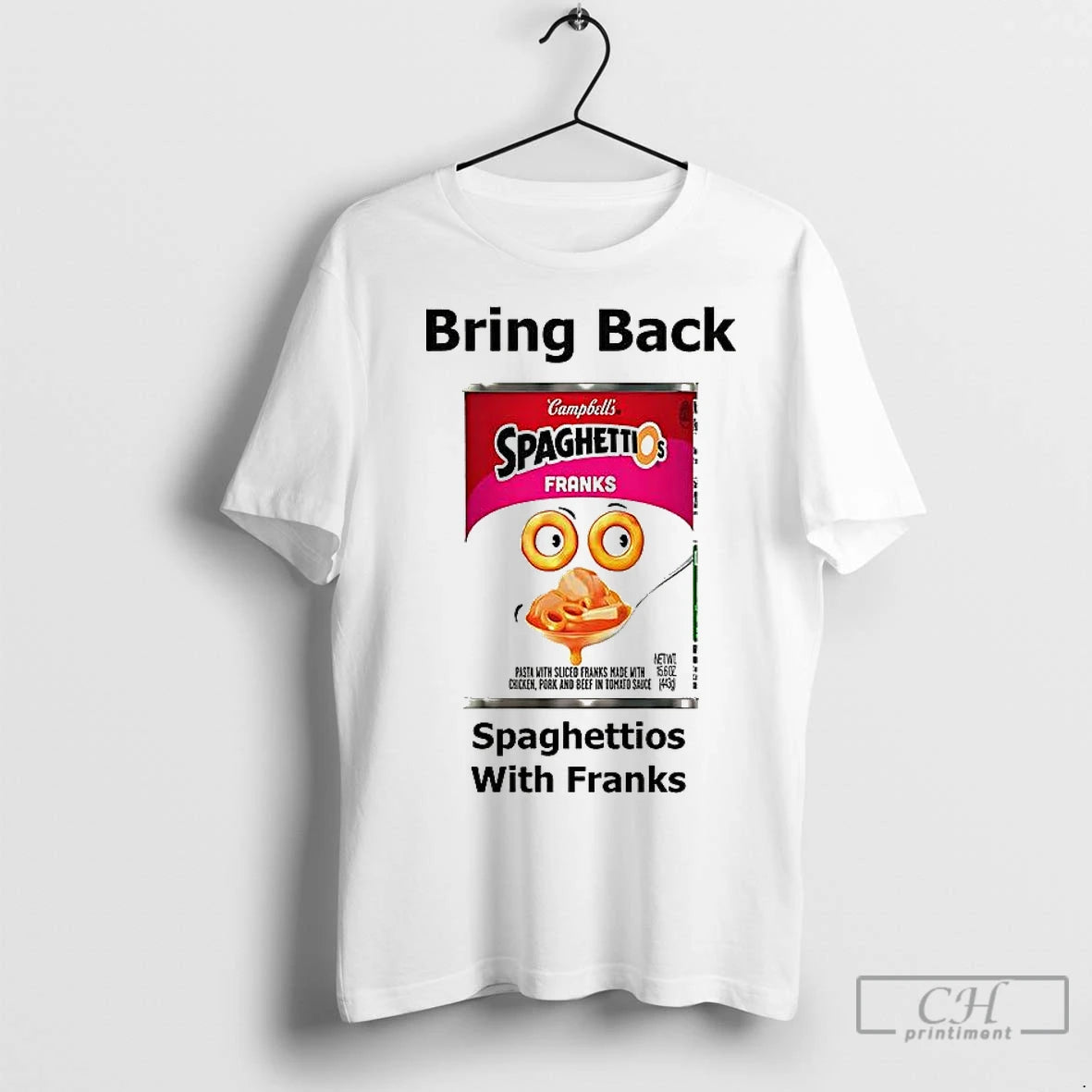 Classic Bring Back Spaghettios With Franks Shirt Hoodie Sweatshirt | PurePodTees.com
