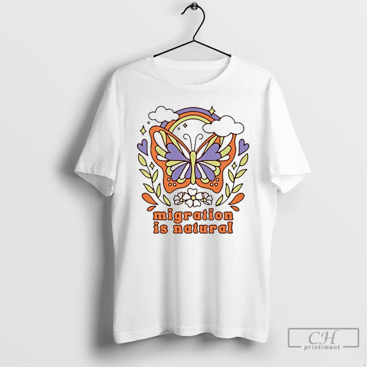 Classic Butterfly Migration Is Natural T Shirts Hoodie Sweatshirt | PurePodTees.com