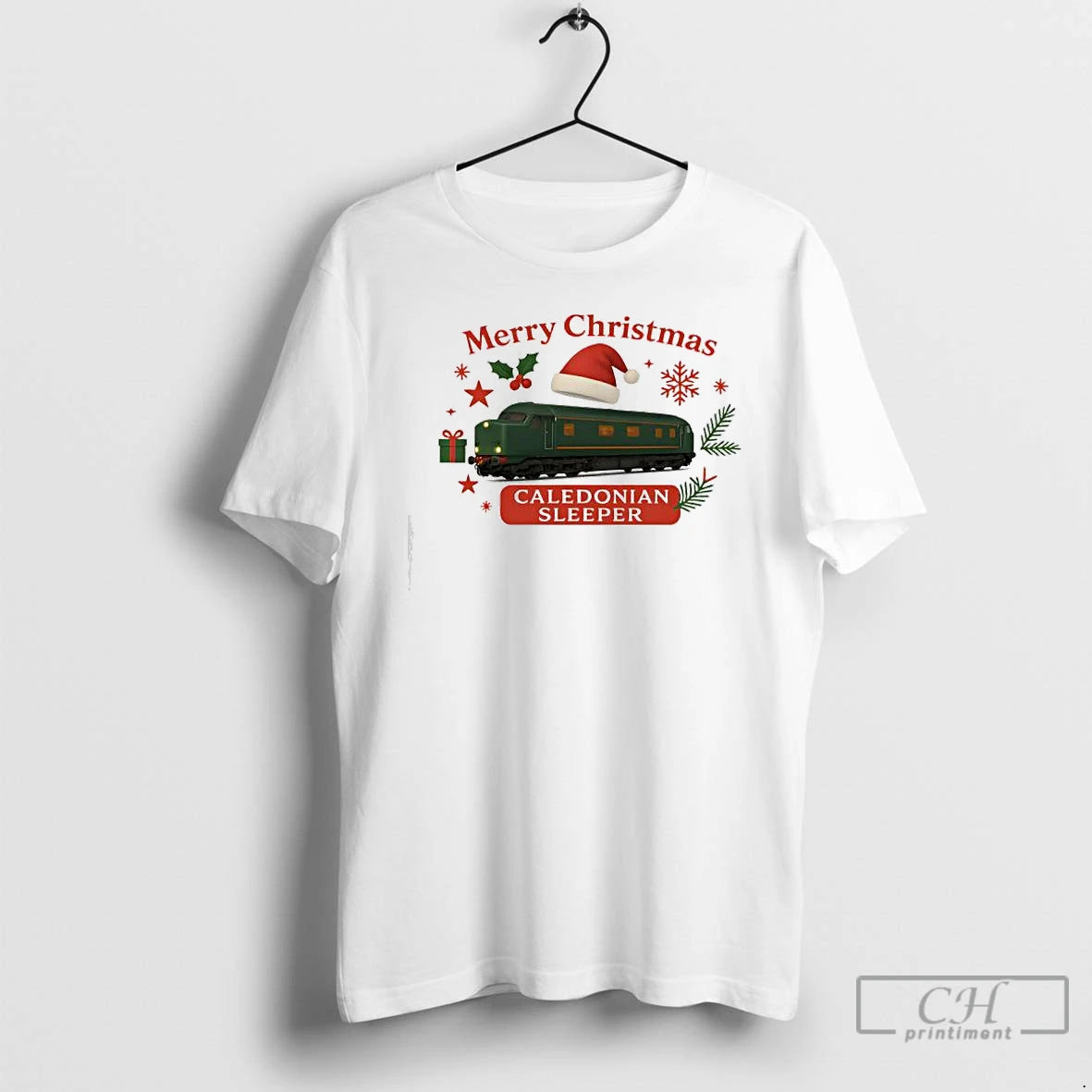 Classic Caladonian Sleeper Merry Christmas Shirt Hoodie Sweatshirt | PurePodTees.com