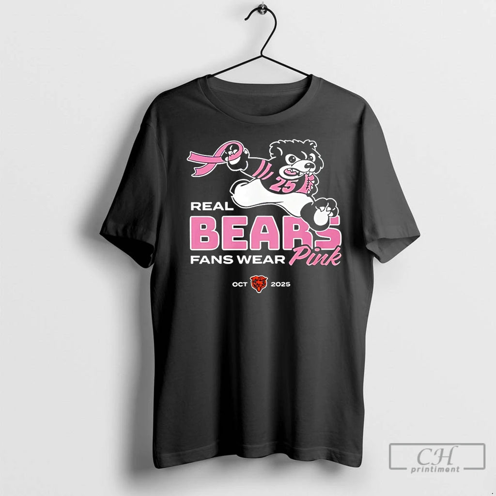 Classic Caleb Williams Real Bears Fans Wear Pink 2025