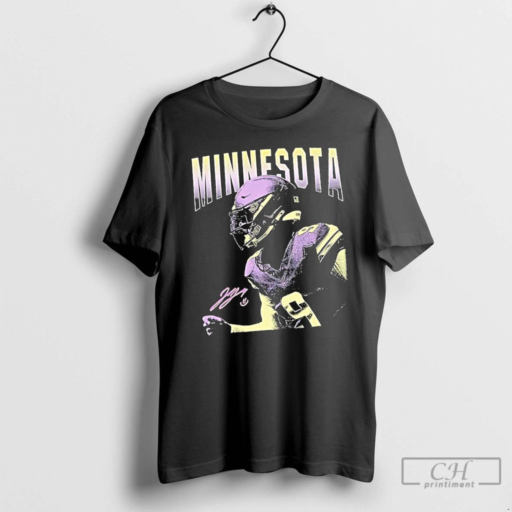 Classic Camiseta Vintage De Jj Mccarthy Minnesota Vikings Signature T Shirts