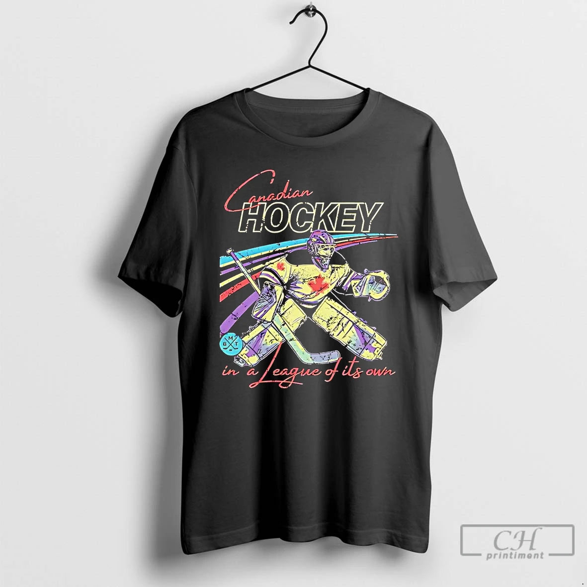 Classic Canadian Hockey Goalie In A League Of Its Own T Shirts Hoodie Sweatshirt | PurePodTees.com