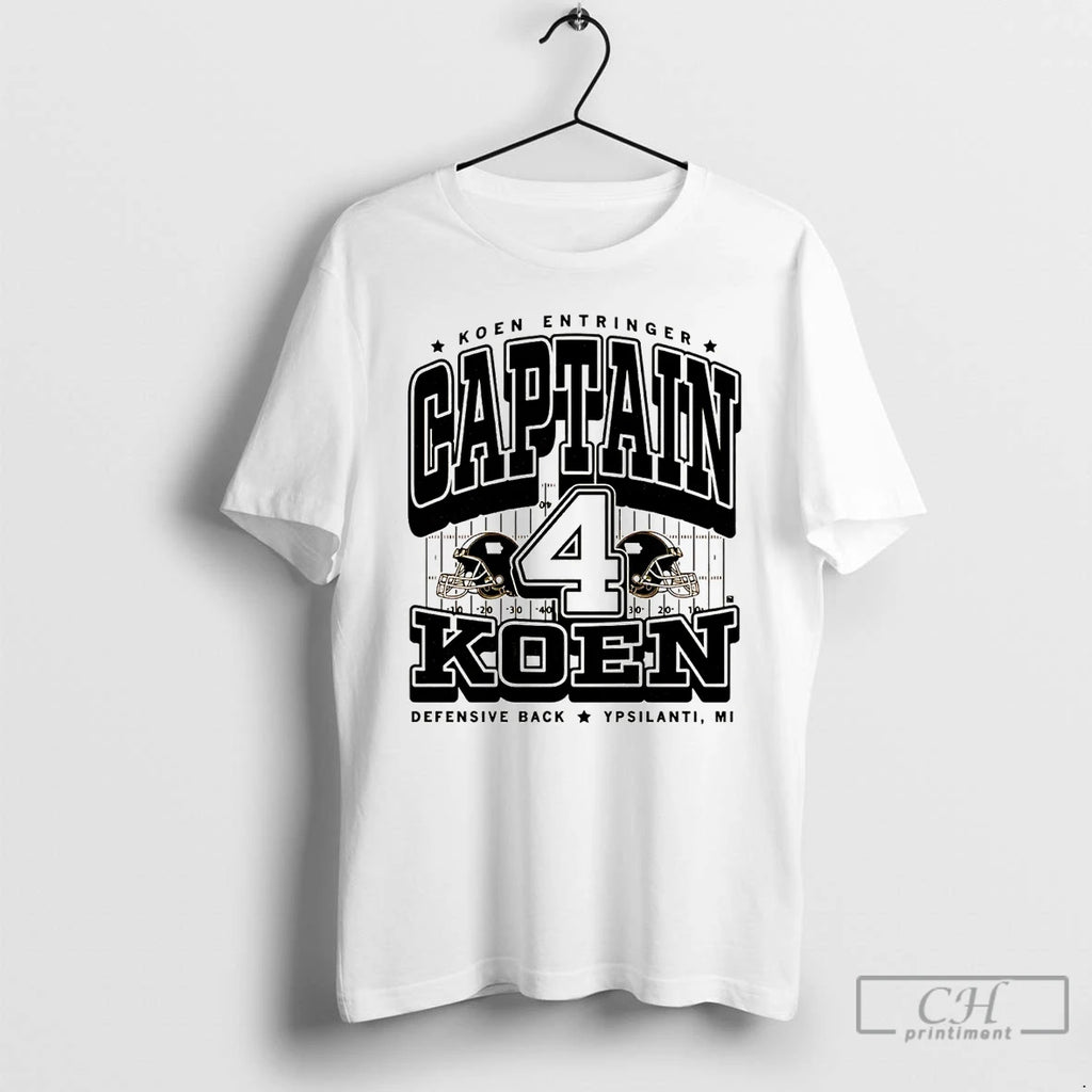 Classic Captain Koen Entringer Defensive Back Iowa Hawkeyes T Shirts Hoodie Sweatshirt | PurePodTees.com