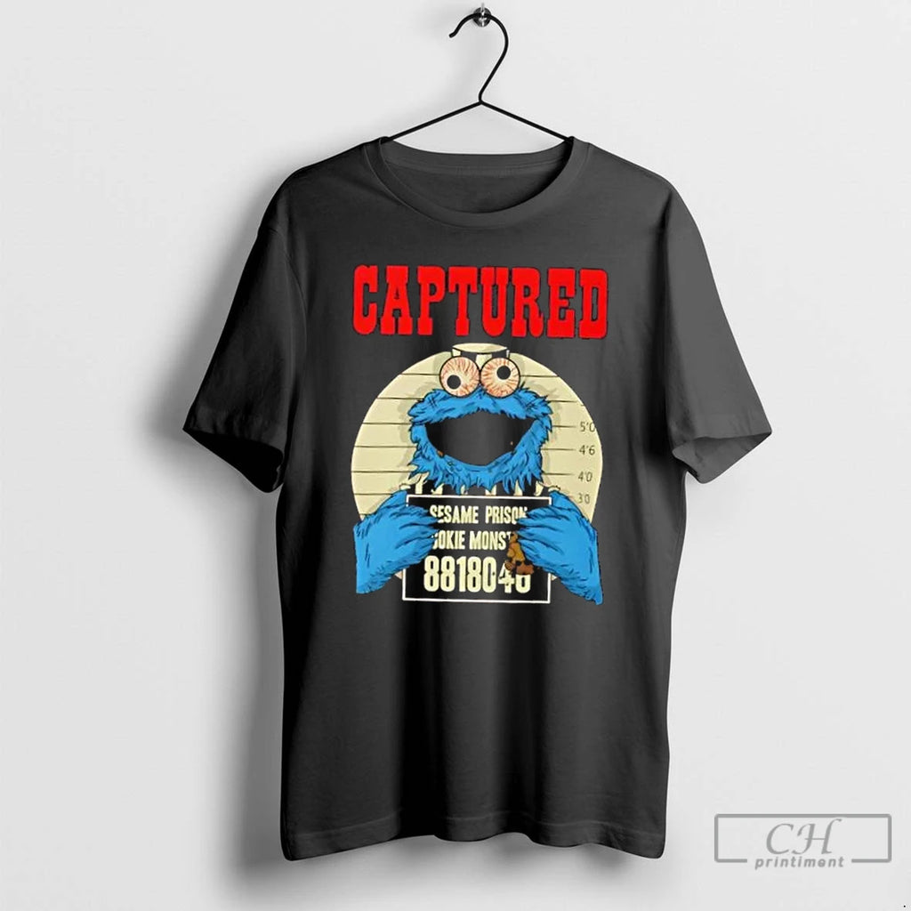 Classic Captured Cookie Monster Mugshot Vintage T Shirts Hoodie Sweatshirt | PurePodTees.com