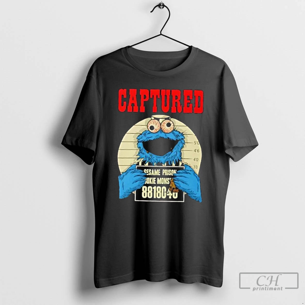 Classic Captured Cookie Monster Mugshot Vintage T Shirts Hoodie Sweatshirt | PurePodTees.com