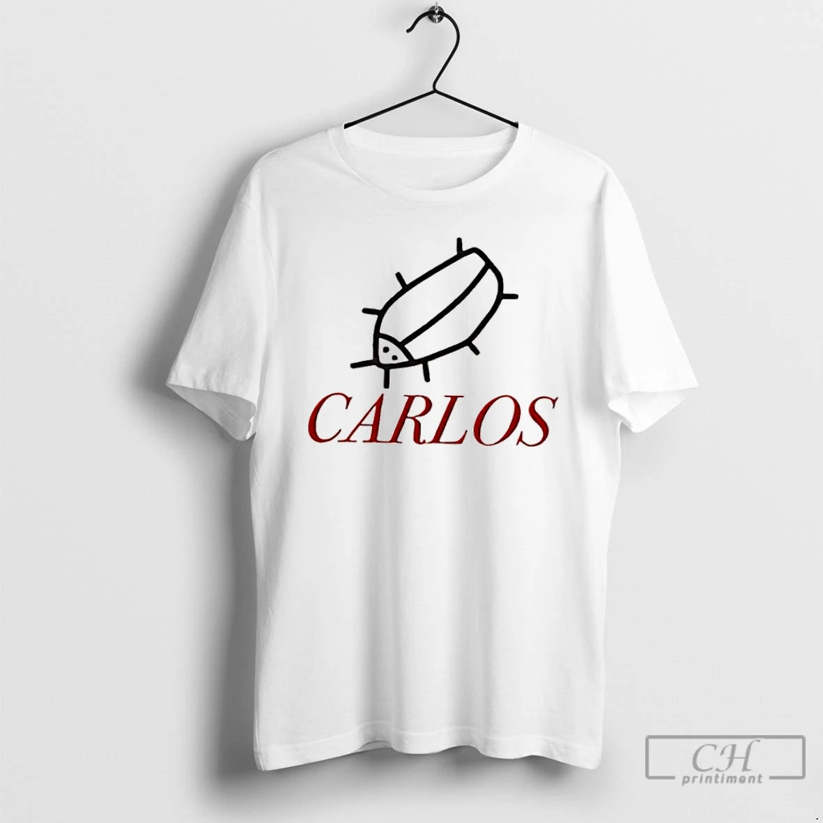 Classic Carlos Embroidered T Shirts Hoodie Sweatshirt | PurePodTees.com